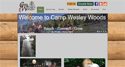 Desktop Screenshot of campwesleywoods.com